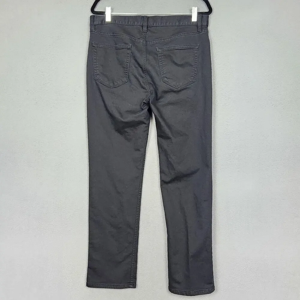 Banana Republic Traveler Jeans Mens 33x30 Black Slim Straight Denim Actual 33x29